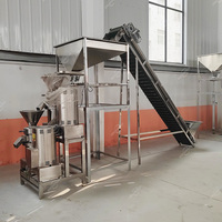 Broyeur industriel commercial de petite taille pour la fabrication de pâte de cacao, de sauce, de liqueur, de masse, moulin colloïdal, machine à broyer les fèves de cacao