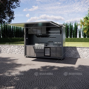 Carrito <span class=keywords><strong>de</strong></span> Cocina Portátil para Exteriores <span class=keywords><strong>de</strong></span> Acero Inoxidable con Parrilla, Fregadero y Almacenamiento para Campamentos, Eventos en el Patio y <span class=keywords><strong>Catering</strong></span> - Product Image 5