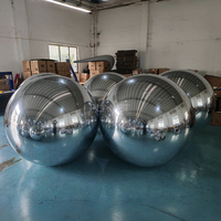 Sphère Miroir Dorée Géante Sur Mesure Grande Boule d’Argent Gonflable en PVC Décorative
