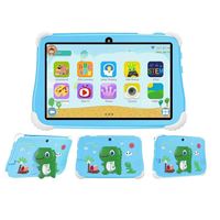 Tablette éducative intelligente Android 14 pour enfants de 6 ans et plus, 7 pouces, 128 Go, antichoc, idéale pour les cadeaux - Prix de gros