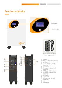 Générateur solaire tout-<span class=keywords><strong>en</strong></span>-un Jsdsolar 6,5 kW 5 kW 3 kW 1,2 kW, système d'alimentation solaire mobile hors réseau 3000 W 6500 W pour camping-cars et camping - Product Image 4