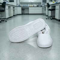 Chaussures de sécurité antistatiques réutilisables, surchaussures pour salle blanche, bottes de travail, chaussons ESD lavables pour laboratoire, sécurité réutilisable pour salle blanche