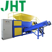 Déchiqueteuse industrielle automatique à double arbre robuste, haute productivité, pour plastique, bois, papier, tissu, métal, déchets