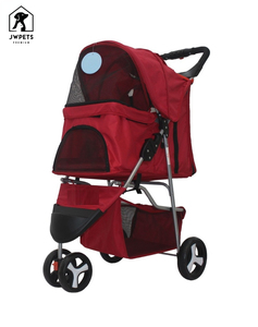 عربة بعجلات للحيوان الأليف خفيفة الوزن طوي الكلب عربة ل تيدي تشيهواهوا فصيل كورجي 3-بعجلات الحيوانات الأليفة القط الكلب عربات للكلاب الصغيرة - Product Image 2