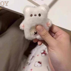 <b>Cute</b> Plush Bear Key Chain Soft Squeaky Bag Pendant Cartoon <b>Keyring</b> 8 cm for Gift and School Use - Product Image 4