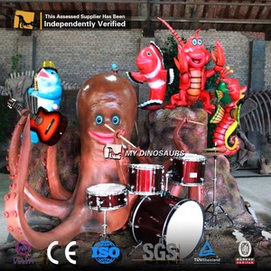 Mydino อนิมาทรอนิกส์การ์ตูน<span class=keywords><strong>ไดโนเสาร์</strong></span>วงร็อคเกอร์ - Product Image 5