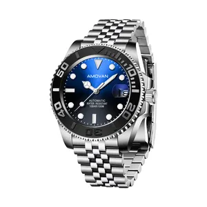 Drop Shipping Stainless steel Man Sport Luxury Waterproof Watch Unique Mens Watches