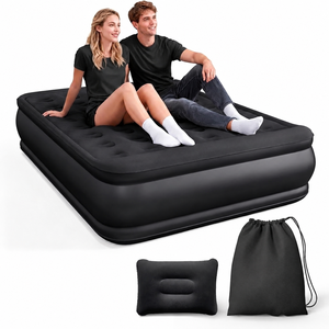 OEM ODM Queen Air <strong>Mattress</strong> Built <strong>Pump</strong> 18" Upgraded One-Touch Inflatable PVC Portable Blow <strong>Mattress</strong> Home Gym Camping Guests - Product Image 2