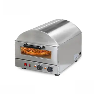 Automatic stainless steel 201 body low power consumption evenly heated electric tabletop pizza oven