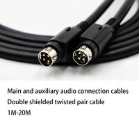 Cable Eléctrico Espiralado de Cobre DIN Flex de 4 Núcleos, 709, Principal y Auxiliar, 4P, para Uso Industrial, Audio, Video, VR