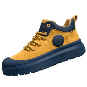 Chaussures décontractées montantes imperméables pour hommes, nouvelle collection automne 2026, en PU, à bout rond, avec fermeture auto-agrippante et semelle épaisse, modèle intemporel - Product Image 5