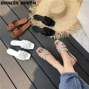 Ladies Fashion PU Leather Gladiator Flat Sandals Arch <b>Support</b> Rubber Outsole Light Weight Summer Closed-<b>Toe</b> Women's sandals - Product Image 5