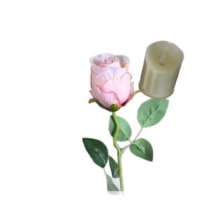 Bouquet de roses artificielles en soie, fleurs réalistes, décoration de mariage et de maison, multicolore, lot de 8 pièces - Product Image 5