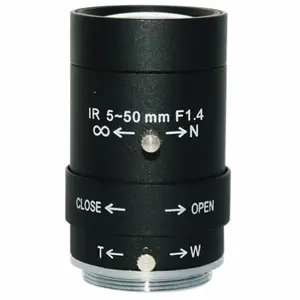 SL-0155 5-50毫米焦距，光圈F1.6，CS安装，1/3英寸格式，角度55-6.7度变焦手动虹膜镜头
