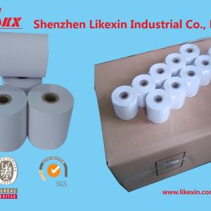 Papier thermique pour caisses enregistreuses et imprimantes de cartes de crédit/débit, rouleaux de papier thermique de 57 mm de largeur avec 5 rouleaux rétractables - Product Image 3