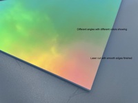 Plaque acrylique irisée colorée découpée au laser pour l'art, la publicité et la décoration SevenneonLighting Rainbow 200x200MM Taille Chine continentale
