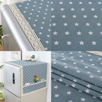 Housse de réfrigérateur minimaliste écologique en coton et lin avec poches latérales et design multifonctionnel