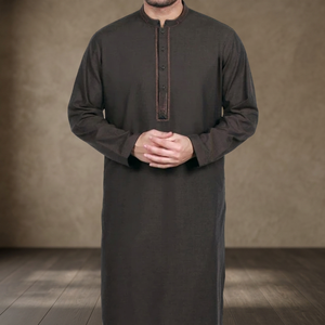 Salwar Kameez pour homme en coton brodé avec un design fantaisie, tenue de Pâques, Mega Impex Indien/Pakistanais - Product Image 2