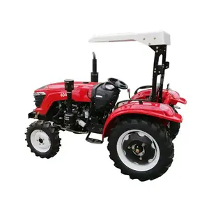 Livraison gratuite chine Fabricant de machines agricoles 40HP 4X4 Tracteur à roues Petit mini tracteur agricole compact