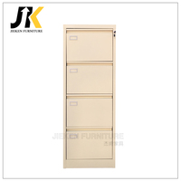 Archivador Metálico Resistente de 4 Cajones con Sistema Antivuelco, Archivador Vertical de Acero para Oficinas y Talleres