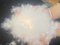 90% duvet d'oie naturel entièrement lavé duvet d'oie blanc haute force de remplissage duvet d'oie