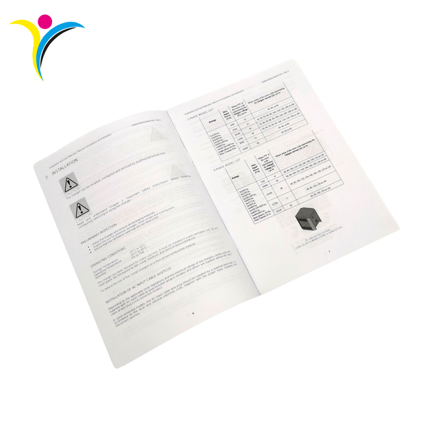 A5 Brochure Black and White User Manual Saddle Stitch Instruction Booklet Printing Art Paper Offset Printing