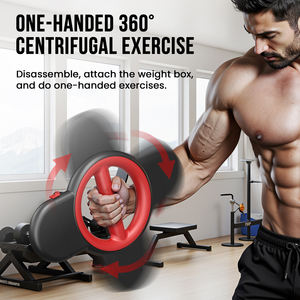 เครื่องบริหารแขน 3 in 1 Burn <span class=keywords><strong>Machine</strong></span>, 360 °   เครื่องฝึกแขนแบบหมุนได้, ขยายกล้ามเนื้อหน้าอก, ปรับแรงต้านได้ 5 ระดับ (10-50 ปอนด์) - Product Image 4