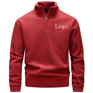 Sweat-shirt à col montant anti-boulochage en molleton de coton lavé au sable avec impression numérique - Product Image 2