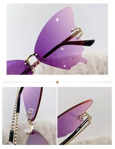 2024 New Rimless Large Personality butterfly Sun <strong>Glasses</strong> Rimless <strong>Party</strong> <strong>Fashion</strong> <strong>Designer</strong> Luxury Women Sunglasses - Product Image 6