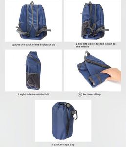 Customized LOGO <b>Foldable</b> Shoulder Bag Durable Large Capacity Collapsible Sports <b>Backpack</b> for Camping Casual Sports <b>Backpack</b> - Product Image 2