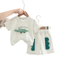 Vente en gros Tenue d'été 0-3 mois manches courtes + short Costumes bébé Ensembles de vêtements pour 12-18 mois Vêtements pour tout-petits