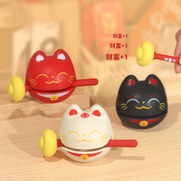 Tiktok mignon tendance poisson en bois chat Gog poussin planche sur bois soulagement du Stress loisirs jouet décoration pour enfants voiture bureau