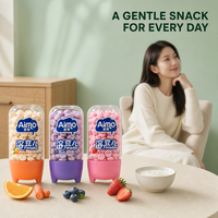 Aimo Fruity Baby Jelly Bean Protein Probiotics Healthy Snack Sweet Taste Semi-Soft Texture Drop Cookies Box 16g 12 Months Shelf