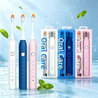 Brosse à dents électrique vibrante intelligente de haute qualité, écologique, avec logo personnalisé, soins bucco-dentaires, portable, oscillation électrique