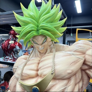 Statue buste demi-corps en résine polystone lumineuse de <span class=keywords><strong>Broly</strong></span> Super Saiyan grandeur nature <span class=keywords><strong>Dragon</strong></span> <span class=keywords><strong>Ball</strong></span> <span class=keywords><strong>Z</strong></span> avec boule d'énergie, objet de collection décoratif - Product Image 5