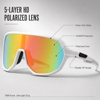 Lunettes de soleil polarisées pour le cyclisme, verres miroir UV400, monture enveloppante pour hommes et femmes, vélo de route, logo personnalisé, OEM ODM, stock disponible
