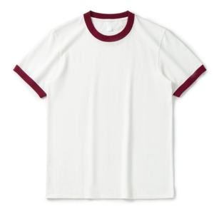 Camiseta <span class=keywords><strong>de</strong></span> Manga Corta Personalizable <span class=keywords><strong>de</strong></span> Algodón <span class=keywords><strong>de</strong></span> Punto, Color Sólido Informal, Color <span class=keywords><strong>de</strong></span> Contraste, Versátil, Estilo Retro para Hombre - Product Image 5