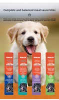 AIBAK Bâtonnets de viande séchée pour chiens et barres nutritionnelles, nourriture humide probiotique au lait de chèvre et à la poitrine de poulet, toutes races, vente en gros par carton