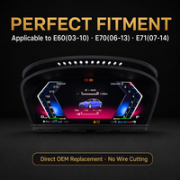 Berlaku untuk E60 E70 E71 3 in 1 LCD Speedometer Smart Digital Instrument Cluster Plug Play Upgrade 2003 2014 Dashboard