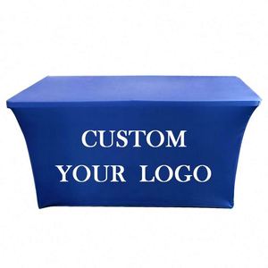 Housse de table en spandex durable, imperméable, traditionnelle, portable, pour extérieur, jardin, fête, avec ourlet élastique, imprimée numériquement, design personnalisé, longue - Product Image 6