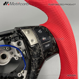 Volante de Fibra de Carbono Forjado Personalizado con Empuñaduras Rojas para Lexus 2012-2016 RX GS ES 250 270 350 300h 450h - Product Image 4