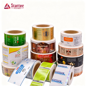 Étiquettes autocollantes personnalisées imperméables en rouleau pour emballage, étiquettes de produits, étiquettes de compléments vitaminiques pour bouteilles, <span class=keywords><strong>logo</strong></span> - Product Image 6