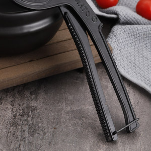 Pinzas para ollas de cerámica con diseño de tomate, negras, resistentes al calor, para levantar ollas y cacerolas, utensilio de cocina - Product Image 3