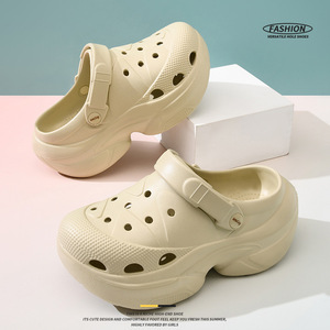 Women's Platform <b>Clogs</b> Thick Sole Breathable EVA Beach Sandals Closed Toe Summer Outdoor Wear - Product Image 1