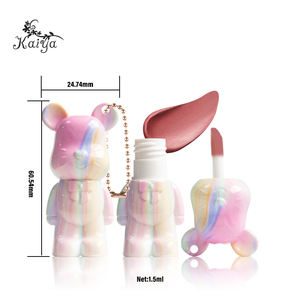 Mousse de rouge à lèvres liquide moelleux labial vente en gros <span class=keywords><strong>taches</strong></span> douces <span class=keywords><strong>encre</strong></span> crémeuse aérée lèvres brillant porte-clés mignon ours lèvre boue velours mat - Product Image 6