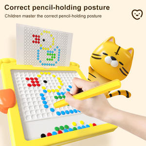 Kinderen Plastic Tekentafel Met Magnetisme Pen Magnetisme Schilderij Paneel Ontwikkelen Intellectueel Leren Speelgoed - Product Image 5