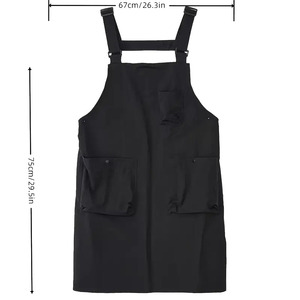 Delantal de poliéster con sublimación para carniceros, cocineros, jardinería y barbacoa, con cinturón de cintura. - Product Image 5