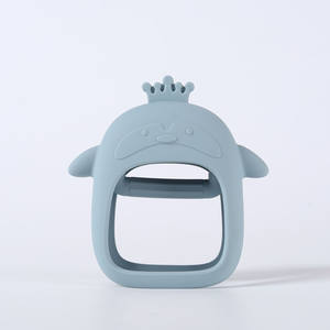 Mitones suaves de silicona para bebés y mordedor para chupetes en forma de animal juguetes sensoriales de succión antidedos - Product Image 4