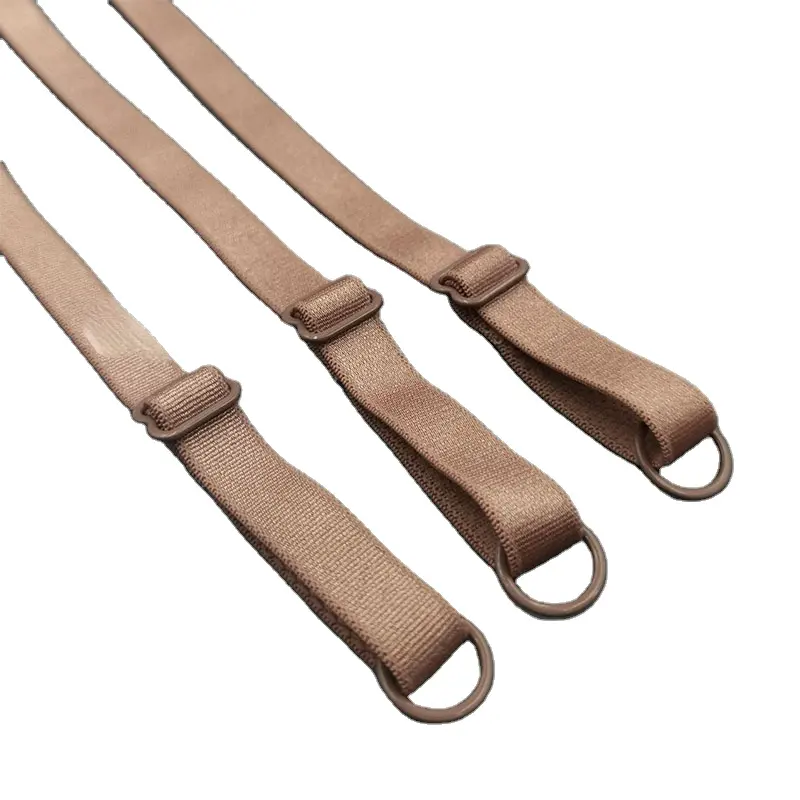 Custom Bra Adjustment Belt Finished Under wear Schulter gurt Verstellbare Nylon-BH-Träger mit Ring und Schiebe schnalle