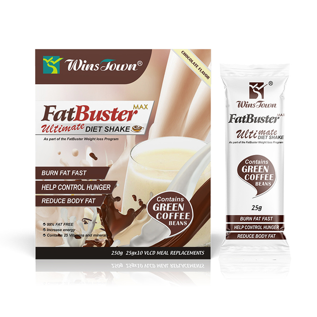 Wins Town Fast Belly Fat Burning 99% Fat Free Natural Herbal Meal Replacement Powder for Adult Weight Loss